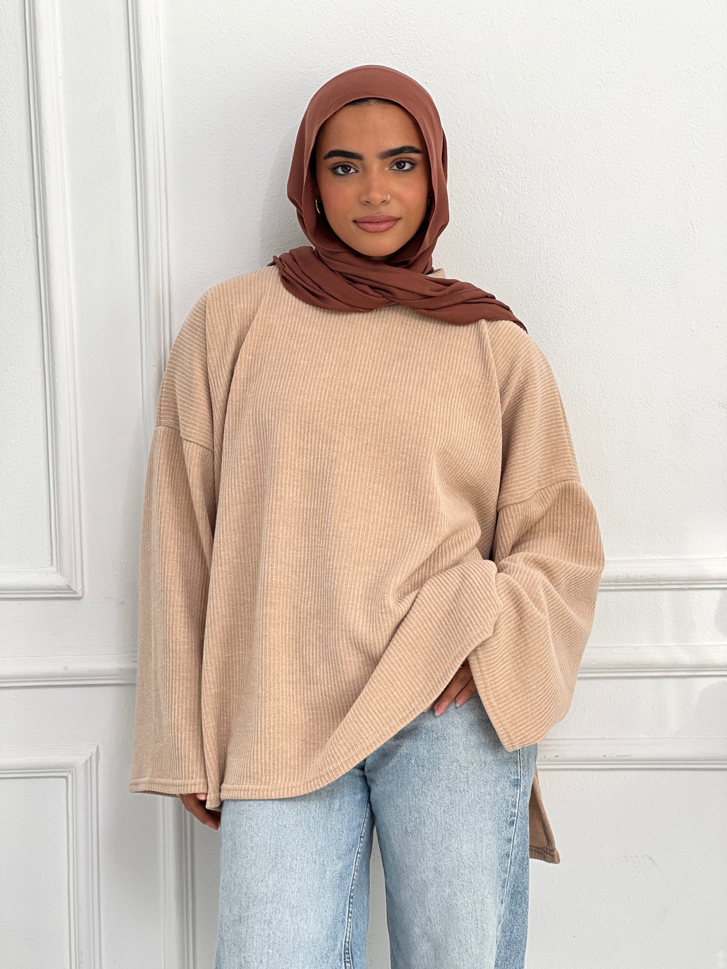 Rhea Sweater In Beige