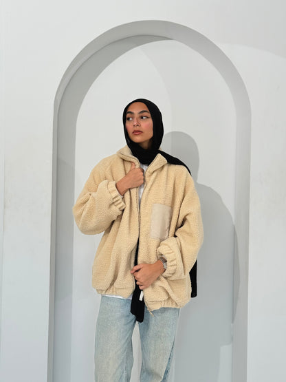 Teddy Bae Sweater In Beige