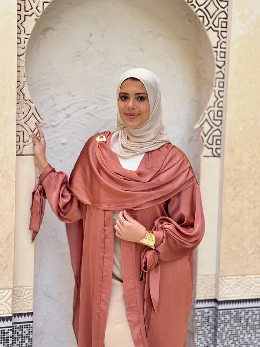 Zina Shawl Kaftan In Sienna