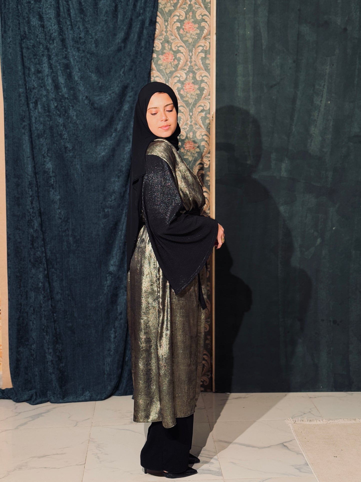 Najm Kaftan In Olive