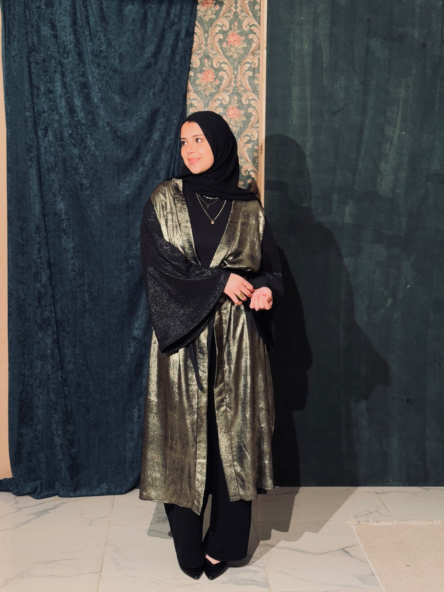 Najm Kaftan In Olive