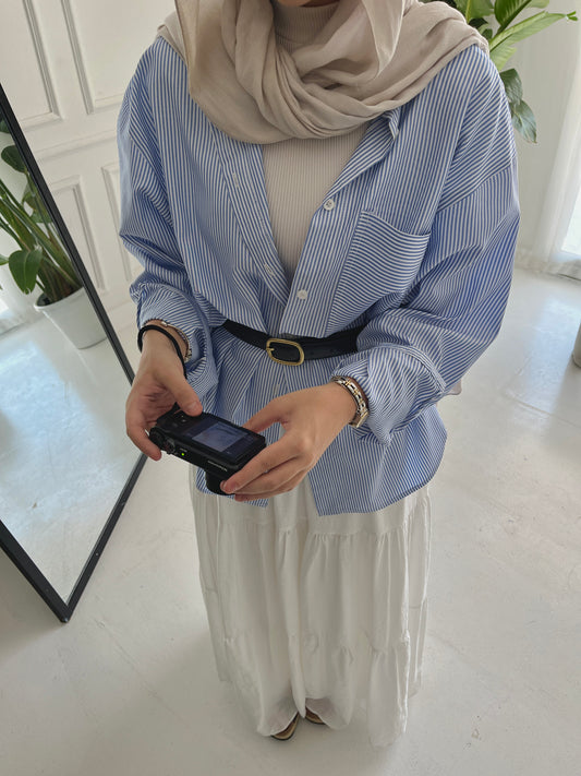 Striped Everyday Shirt In Blue