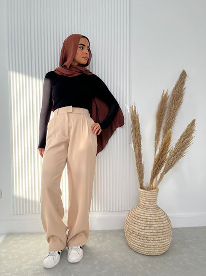 Classic Pants In Beige