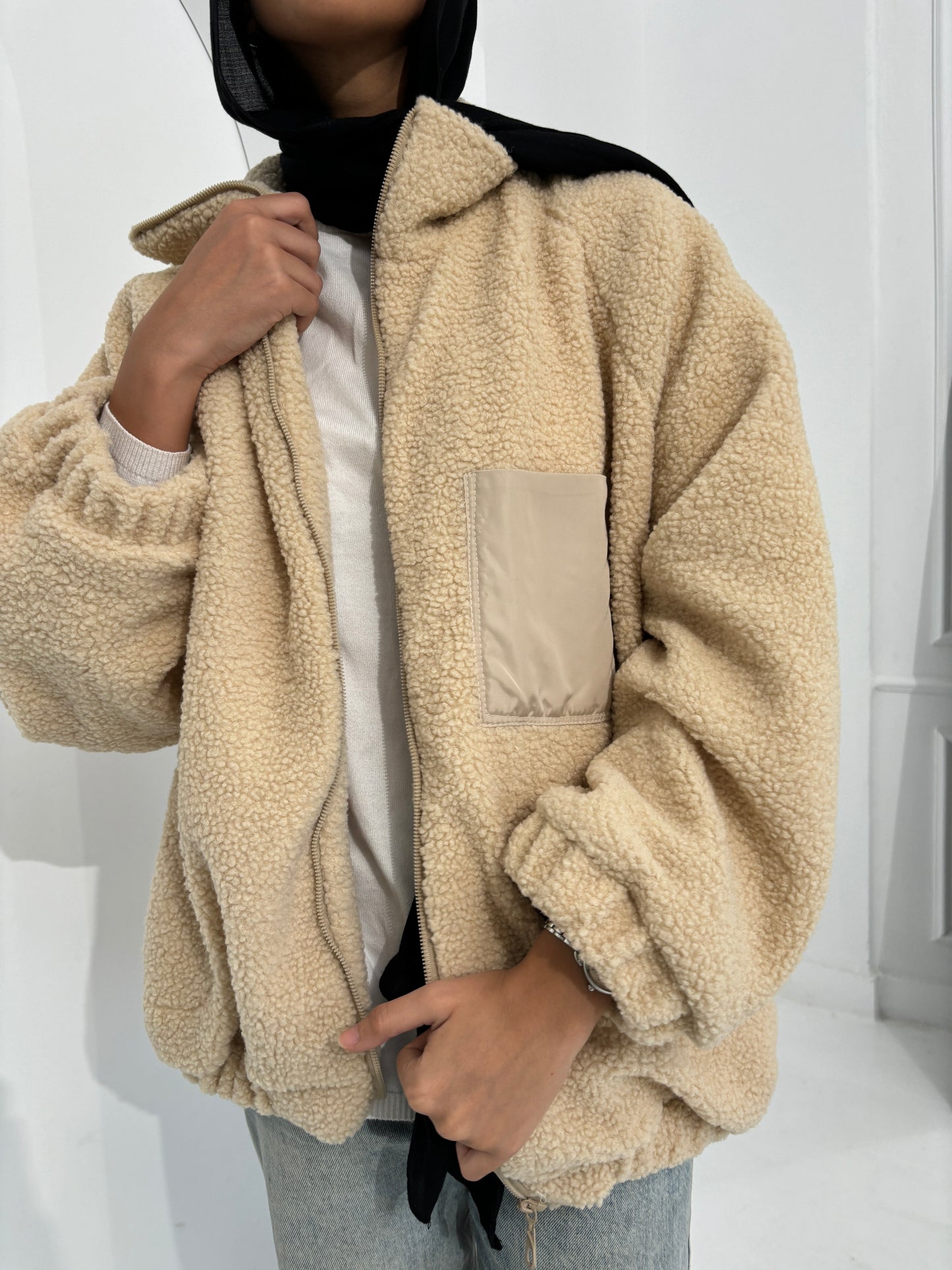 Teddy Bae Sweater In Beige